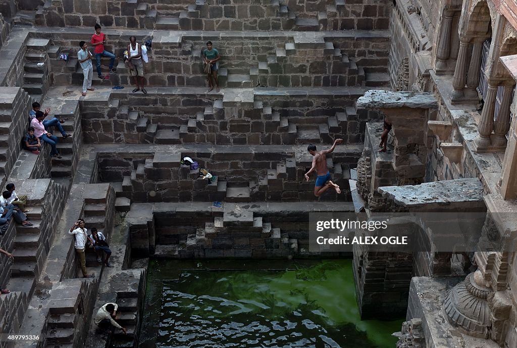 INDIA-RELIGION-HINDU-STEPWELL