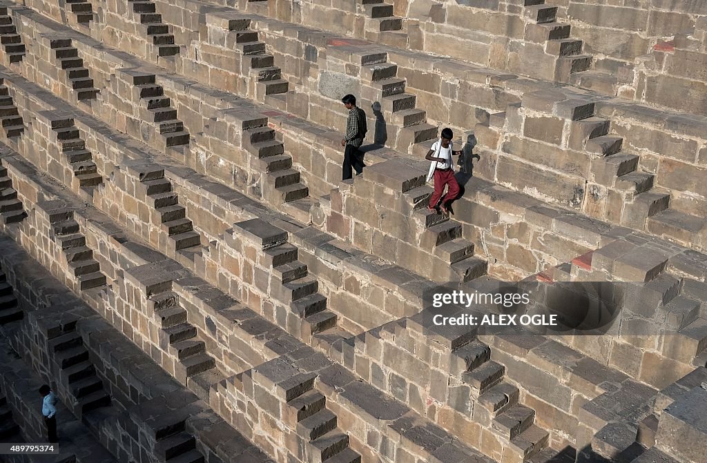 INDIA-RELIGION-HINDU-STEPWELL