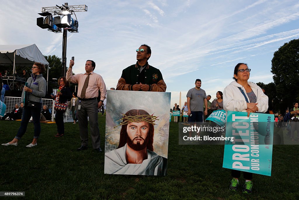 Climate Change Rally On National Mall As Pope Francis Addresses Congress