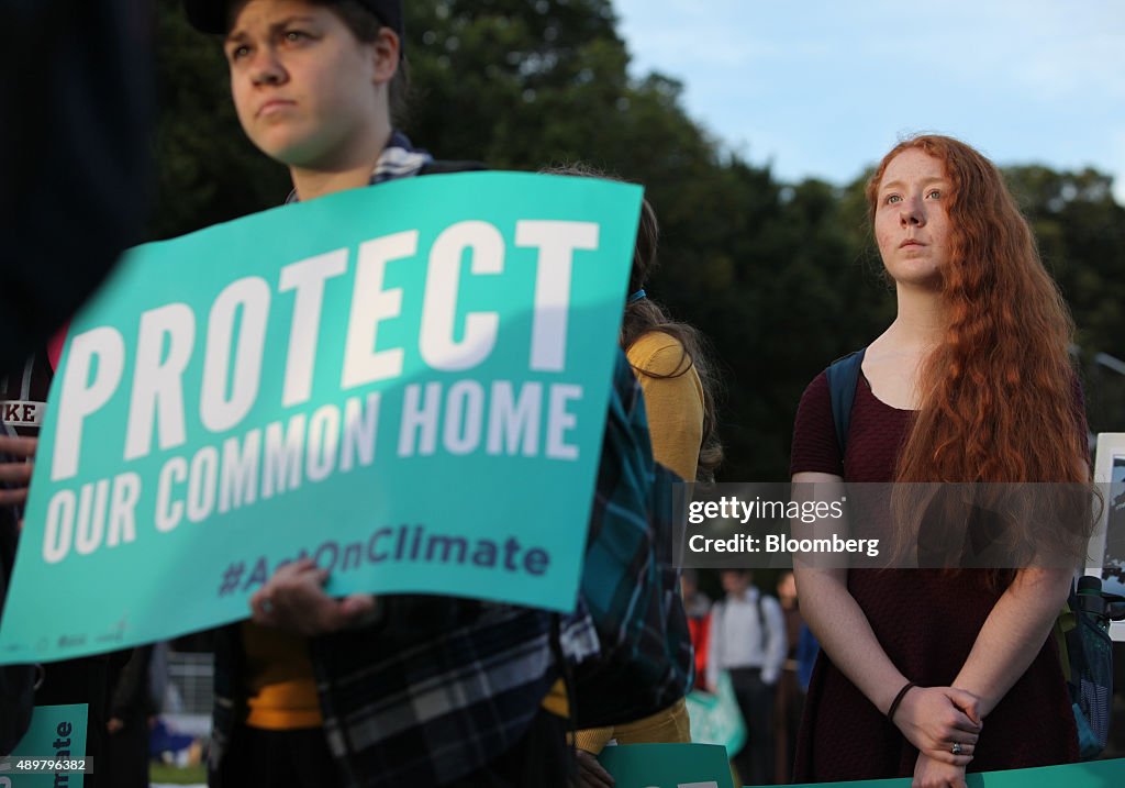 Climate Change Rally On National Mall As Pope Francis Addresses Congress