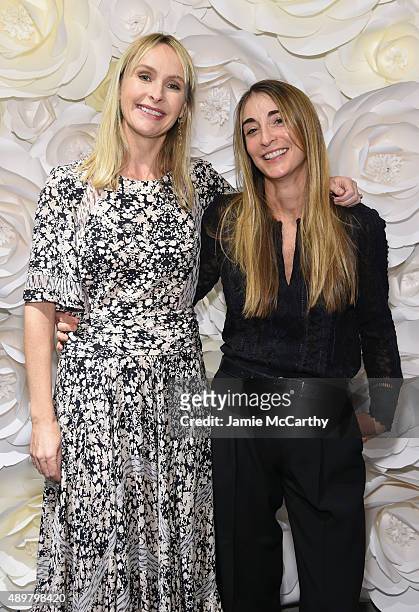 Designer Rebecca Taylor and President of Rebecca Taylor, Janice Sullivan attend Jessica Seinfeld & Rebecca Taylor's shopping event in support of Baby...