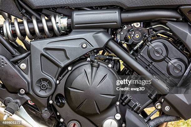 moteur de moto moderne - moteur photos et images de collection