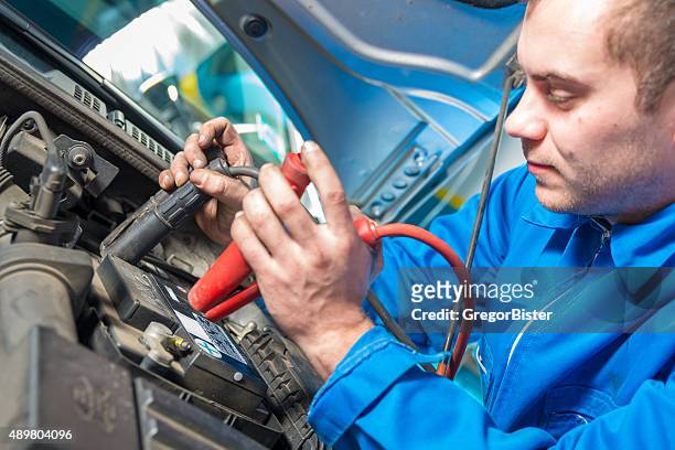 car battery - red car wire stock pictures, royalty-free photos & images