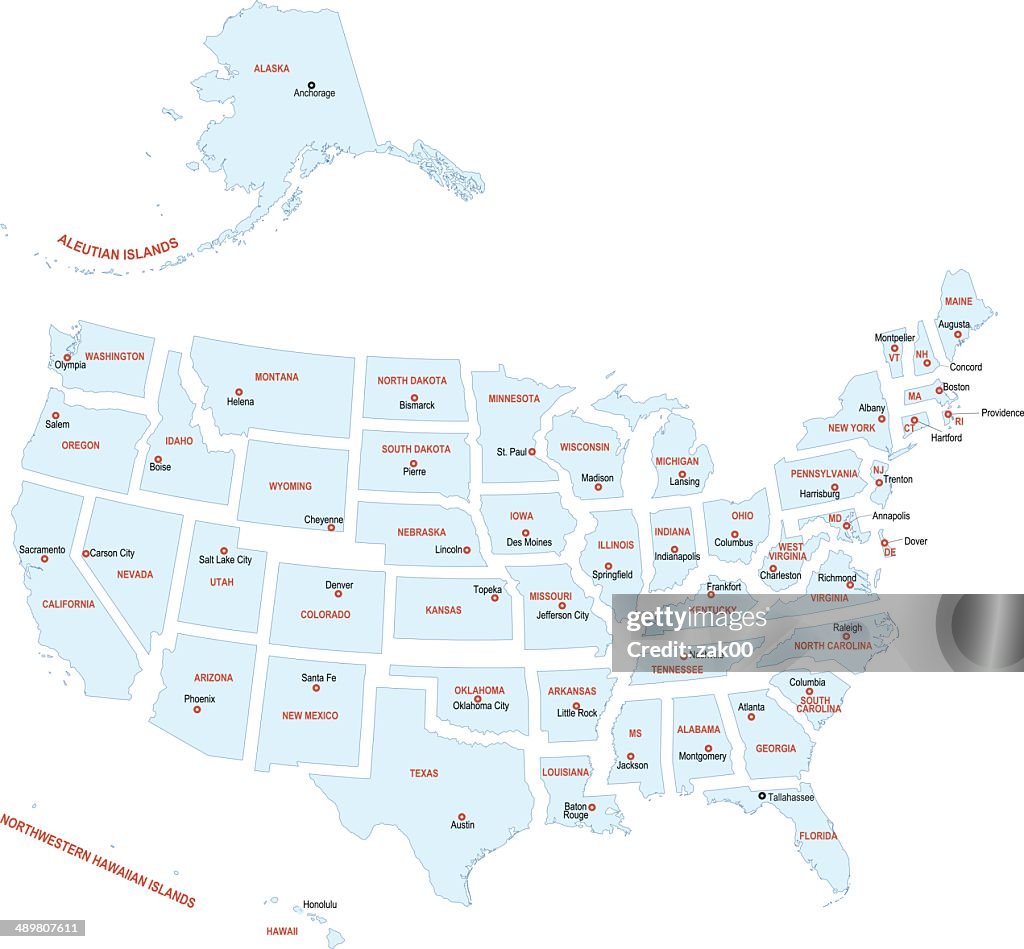 USA map