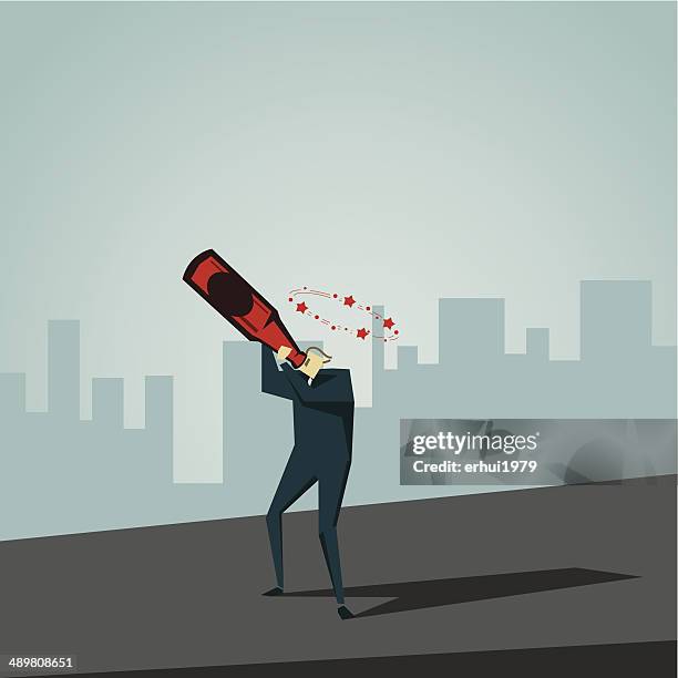 drunk - after party stock illustrations
