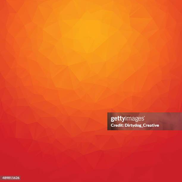polygon abstract background orange - warm background stock illustrations