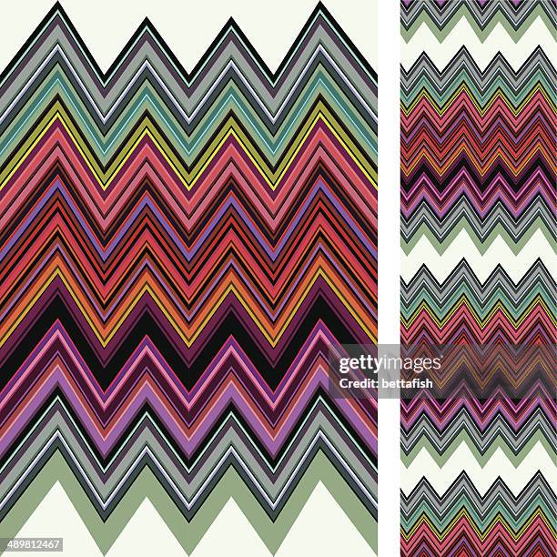 chevron seamless pattern - gypsy stock illustrations