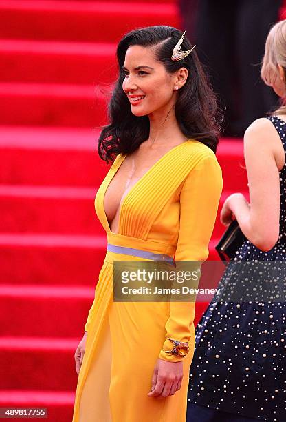 Olivia Munn attends the "Charles James: Beyond Fashion" Costume Institute Gala at the Metropolitan Museum of Art on May 5, 2014 in New York City.