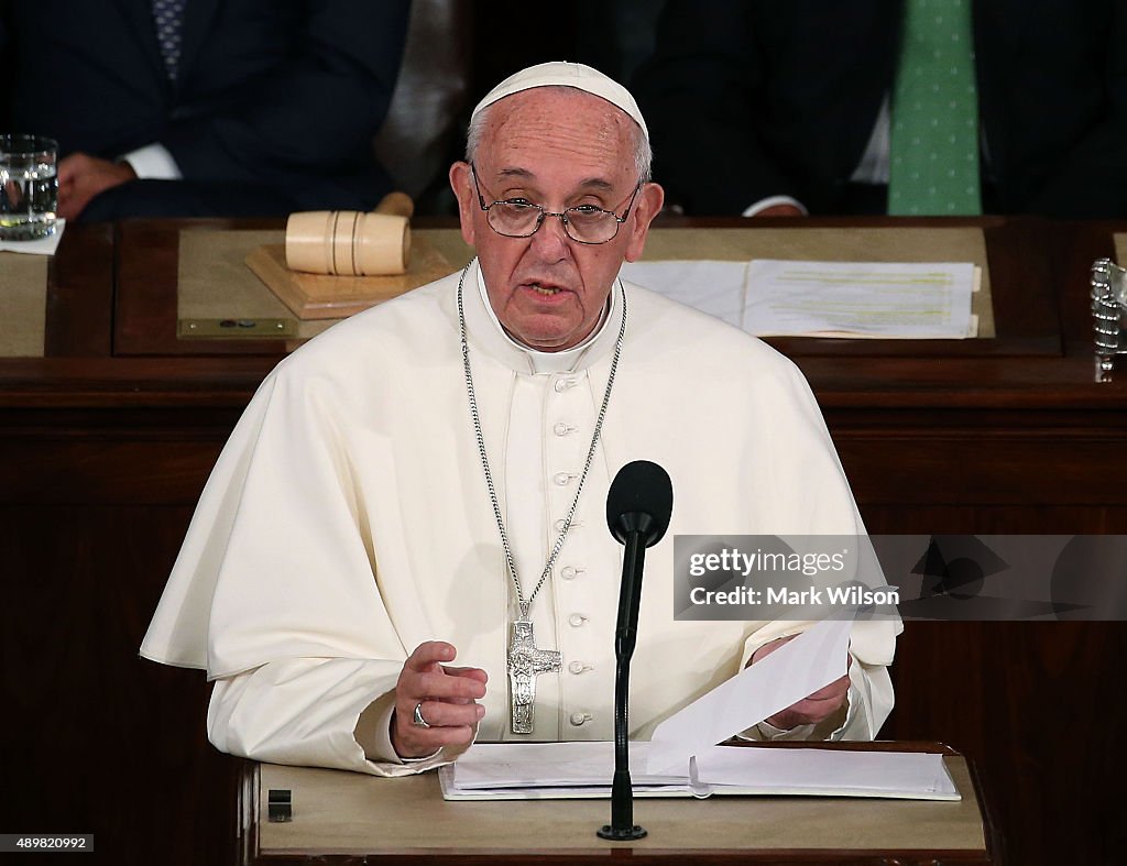 Pope Francis Addresses Joint Meeting Of U.S. Congress