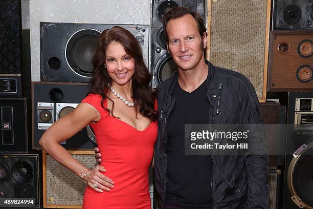 Actors Ashley Judd and Patrick Wilson attend a photocall for "Big Stone Gap" at Ace Hotel on September 24, 2015 in New York City.