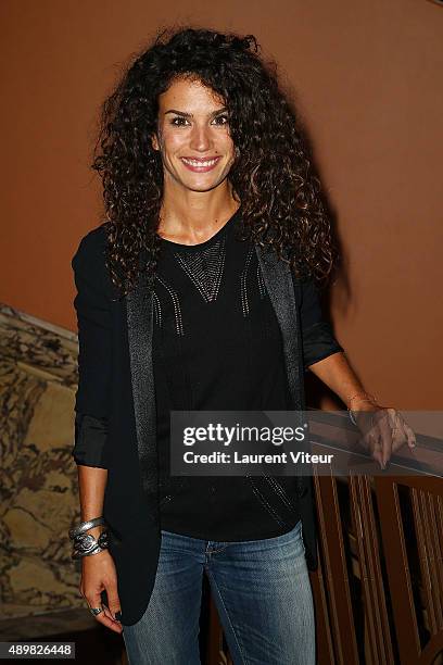 Actress Barbara Cabrita attends the 'Un Debut Prometteur' Paris Premiere at Gaumont Capucines on September 24, 2015 in Paris, France.