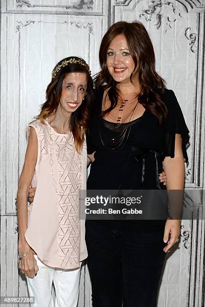 Motivational speaker Lizzie Velasquez and director Sara Hirsh Bordo attend AOL Build to discuss the film "A Brave Heart:: The Lizzie Velasquez Story"...