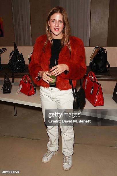 Isobel Salter at Huxley And Cox / Nina Naustdal Pop-Up Boutique on the Kings road on September 24, 2015 in London, England.