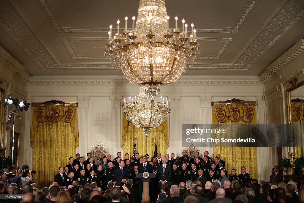 Obama Honors National Assn of Police Organizations Award Winners At White House