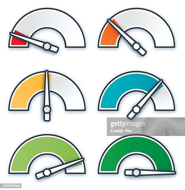 illustrazioni stock, clip art, cartoni animati e icone di tendenza di manometri e i livelli - measuring height