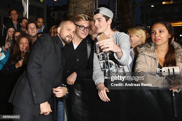 Musician Stress attends the 'The Man Who Knew Infinity' Premiere And Opening Ceremony during the Zurich Film Festival on September 24, 2015 in...