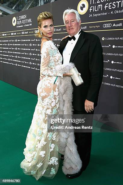 Irina Beller and Walter Beller attend the 'The Man Who Knew Infinity' Premiere And Opening Ceremony during the Zurich Film Festival on September 24,...