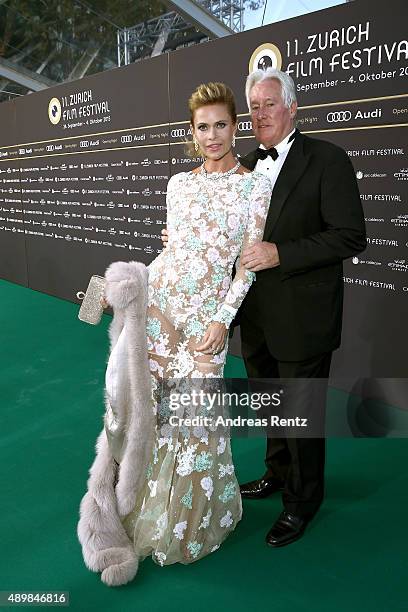 Irina Beller and Walter Beller attend the 'The Man Who Knew Infinity' Premiere And Opening Ceremony during the Zurich Film Festival on September 24,...