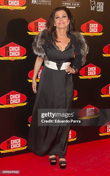 Actress Jane Badler attends 'De chica en chica' premiere at Palafox cinema on September 24, 2015 in Madrid, Spain.