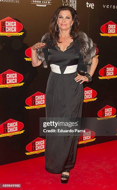Actress Jane Badler attends 'De chica en chica' premiere at Palafox cinema on September 24, 2015 in Madrid, Spain.
