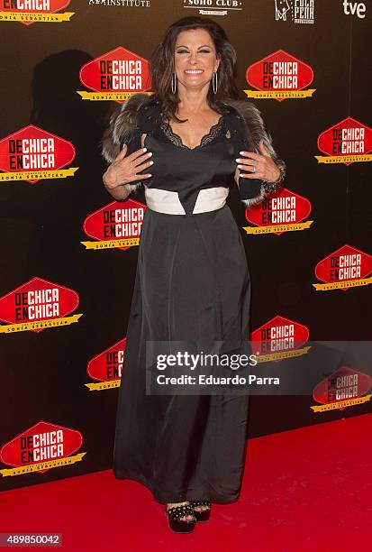 Actress Jane Badler attends 'De chica en chica' premiere at Palafox cinema on September 24, 2015 in Madrid, Spain.