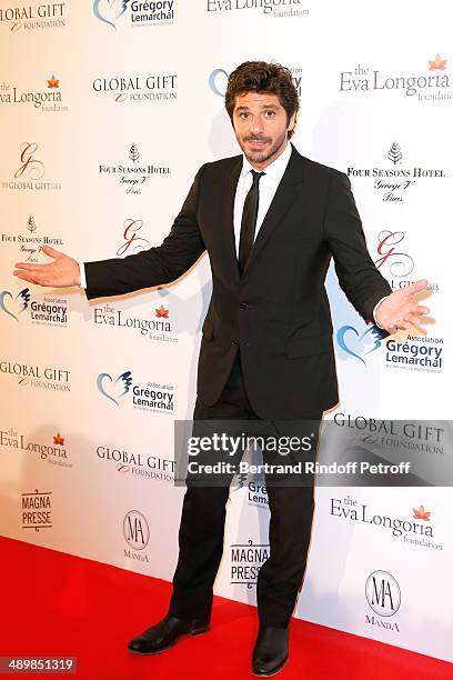 Singer Patrick Fiori attends the 'Global Gift Gala' 2014 - Charity Dinner at the Four Seasons Hotel on May 12, 2014 in Paris, France.