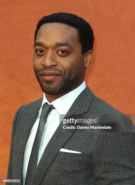 Chiwetel Ejiofor attends the European premiere of "The Martian" at Odeon Leicester Square on September 24, 2015 in London, England.