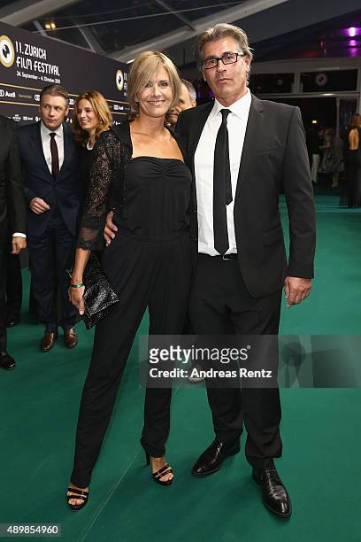 Guests attend the 'The Man Who Knew Infinity' Premiere And Opening Ceremony during the Zurich Film Festival on September 24, 2015 in Zurich,...