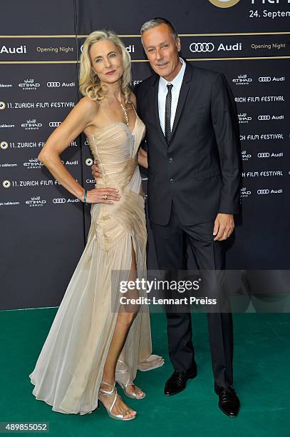 Guests attend the 'The Man Who Knew Infinity' Premiere And Opening Ceremony during the Zurich Film Festival on September 24, 2015 in Zurich,...