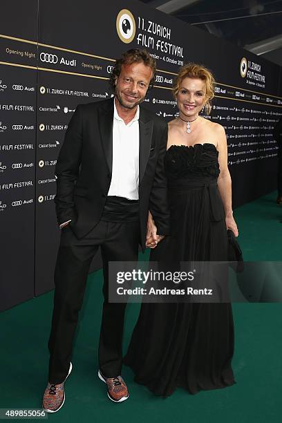 Guests attend the 'The Man Who Knew Infinity' Premiere And Opening Ceremony during the Zurich Film Festival on September 24, 2015 in Zurich,...