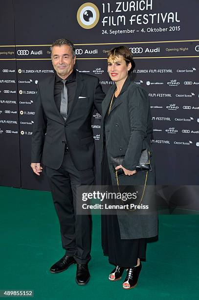 Guests attend the 'The Man Who Knew Infinity' Premiere And Opening Ceremony during the Zurich Film Festival on September 24, 2015 in Zurich,...