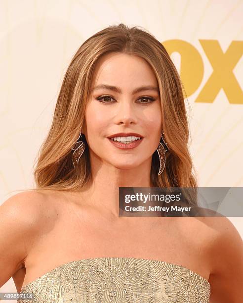 Actress Sofia Vergara attends the 67th Annual Primetime Emmy Awards at Microsoft Theater on September 20, 2015 in Los Angeles, California.