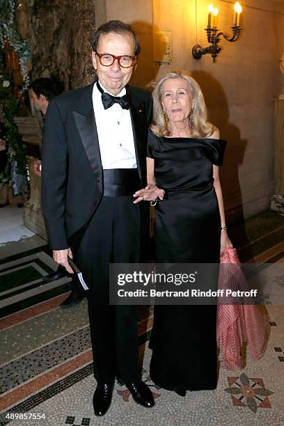 Louis Schweitzer and his wife Agnes attend the Ballet National de Paris Opening Season Gala at Opera Garnier on September 24, 2015 in Paris, France.