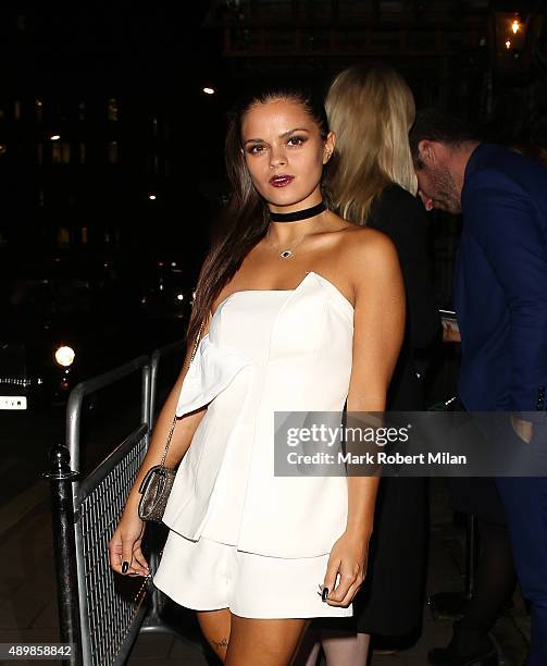 Bip Ling at Annabels for an intimate dinner and exclusive performance with Selena Gomez on September 24, 2015 in London, England.