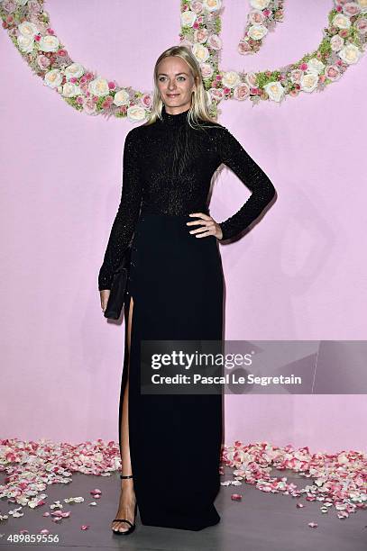 Virginie Courtin-Clarins attends a photocall during The Ballet National de Paris Opening Season Gala at Opera Garnier on September 24, 2015 in Paris,...