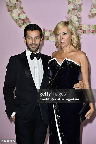 Alexis Mabille and guest attend a photocall during The Ballet National de Paris Opening Season Gala at Opera Garnier on September 24, 2015 in Paris,...