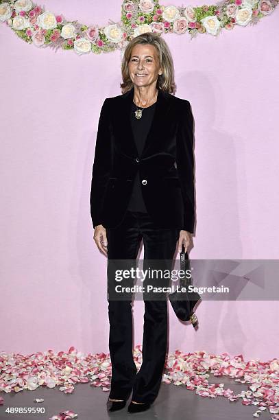 Claire Chazal attends a photocall during The Ballet National de Paris Opening Season Gala at Opera Garnier on September 24, 2015 in Paris, France.