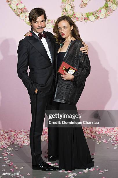 Elie Top and Yaz Bukey attend the Ballet National de Paris Opening Season Gala at Opera Garnier on September 24, 2015 in Paris, France.