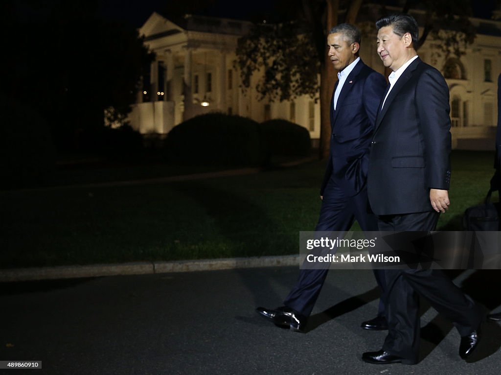 Chinese President Xi Jinping Meets With President Obama At The White House