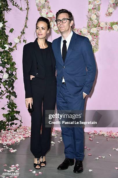 Actress Berenice Bejo and Director Michel Hazanavicius attend a photocall during The Ballet National de Paris Opening Season Gala at Opera Garnier on...