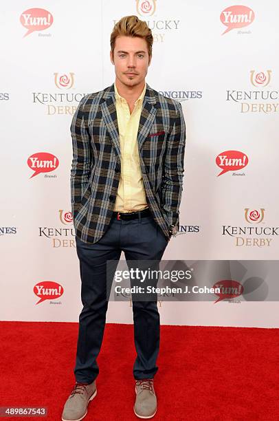 Josh Henderson attends 140th Kentucky Derby at Churchill Downs on May 3, 2014 in Louisville, Kentucky.