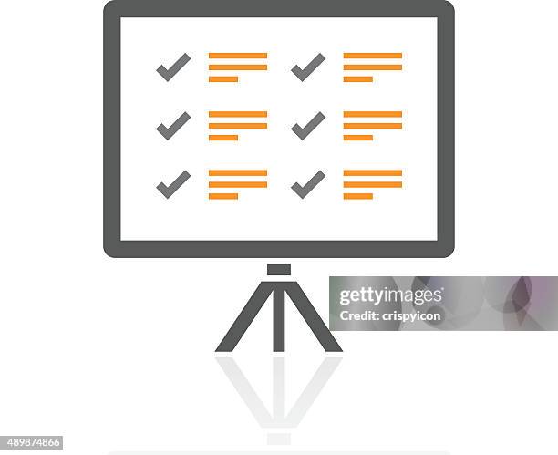 projection screen icon on a white background. - pro series - looking at screen reflection stock illustrations
