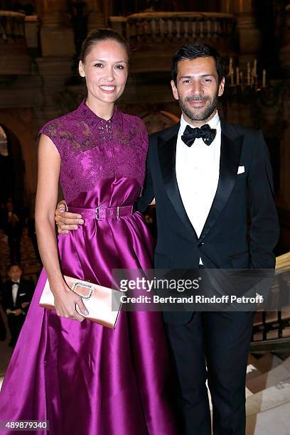 Actress Lilou Fogli and Fashion Designer Alexis Mabille attend the Ballet National de Paris Opening Season Gala at Opera Garnier on September 24,...