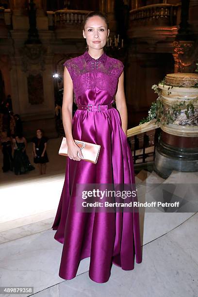 Actress Lilou Fogli attends the Ballet National de Paris Opening Season Gala at Opera Garnier on September 24, 2015 in Paris, France.