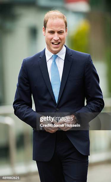 Prince William, Duke of Cambridge makes an official visit to The Royal Navy Submarine Museum on May 12, 2014 in Gosport, England.