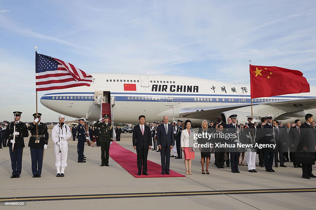 U.S.-WASHINGTON D.C.-CHINA-XI JINPING-ARRIVAL