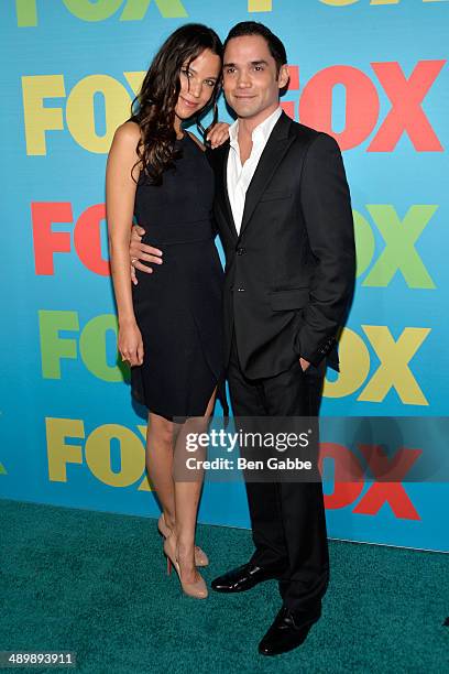 Caroline Ford and Reece Ritchie attend the FOX 2014 Programming Presentation at the FOX Fanfront on May 12, 2014 in New York City.