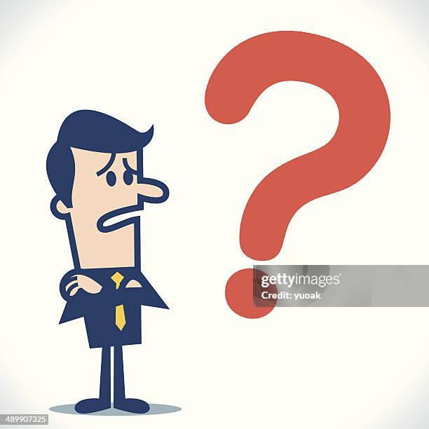 stockillustraties, clipart, cartoons en iconen met question - zich op het hoofd krabben