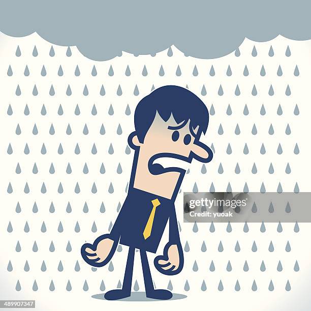 bad day - saturated stock illustrations