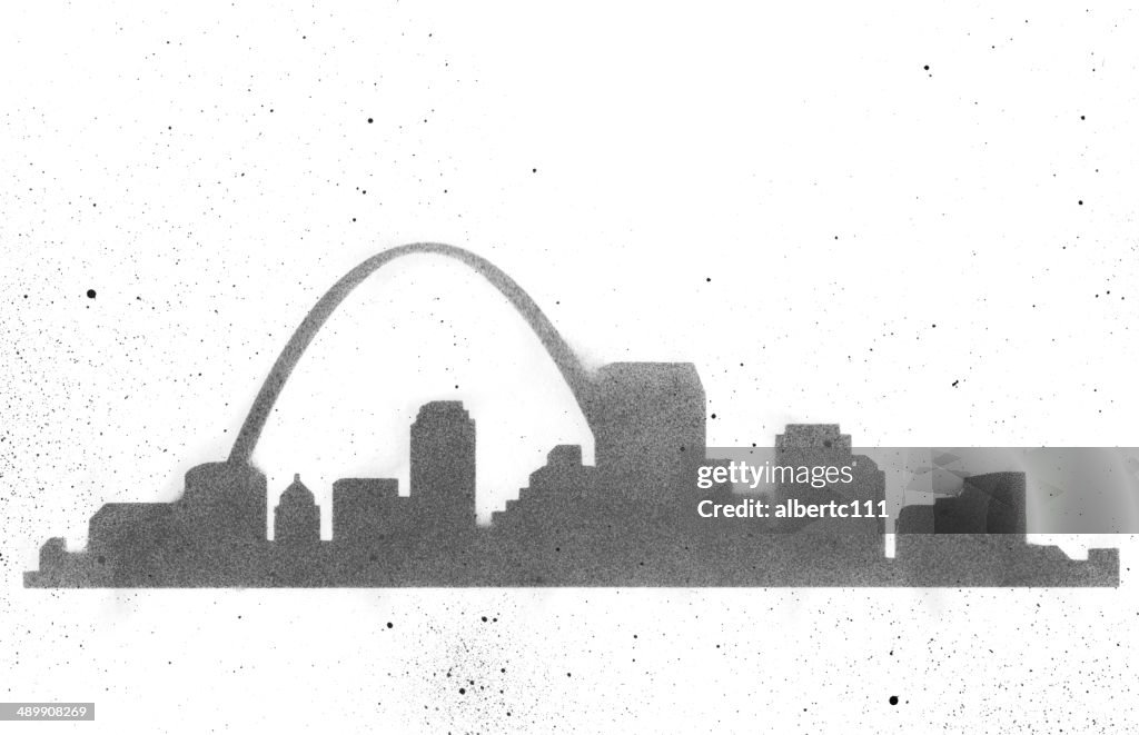 Saint Louis Skyline Stencil